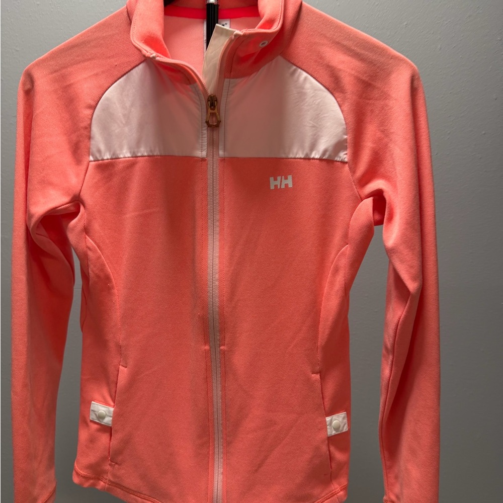 Helly Hansen Coral and White Vali Jacket